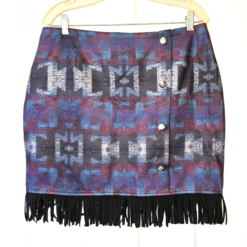 Cowgirl Aztec Print Mini Skirt